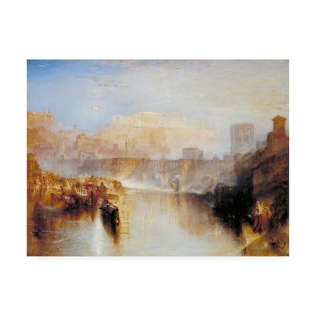 Turner 'Agrippa Landing' Canvas Art,35x47